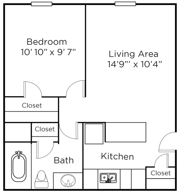 Floor Plans of Meridian Court South in Indianapolis IN